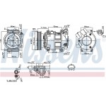 Nissens Συμπιεστής, συστ. Κλιματισμού - 890742