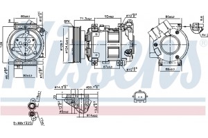 Nissens Συμπιεστής, συστ. Κλιματισμού - 890742