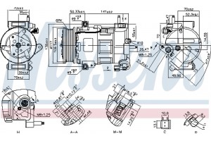 Nissens Συμπιεστής, συστ. Κλιματισμού - 890758