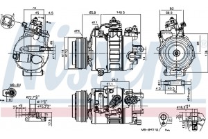 Nissens Συμπιεστής, συστ. Κλιματισμού - 890792