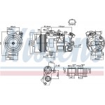Nissens Συμπιεστής, συστ. Κλιματισμού - 890802