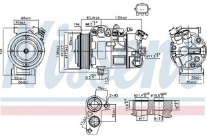 Nissens Συμπιεστής, συστ. Κλιματισμού - 890802