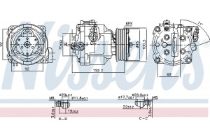Nissens Συμπιεστής, συστ. Κλιματισμού - 890806
