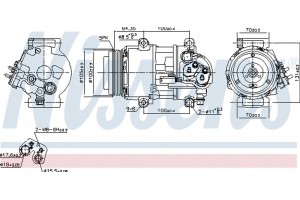 Nissens Συμπιεστής, συστ. Κλιματισμού - 89089