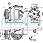 Nissens Συμπιεστής, συστ. Κλιματισμού - 89090