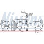 Nissens Συμπιεστής, συστ. Κλιματισμού - 89100