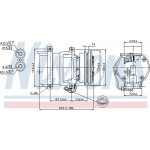 Nissens Συμπιεστής, συστ. Κλιματισμού - 89108