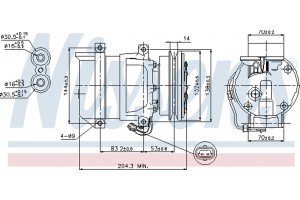 Nissens Συμπιεστής, συστ. Κλιματισμού - 89108