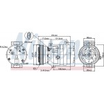 Nissens Συμπιεστής, συστ. Κλιματισμού - 89121