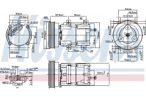 Nissens Συμπιεστής, συστ. Κλιματισμού - 89191