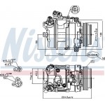 Nissens Συμπιεστής, συστ. Κλιματισμού - 89199