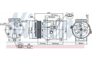Nissens Συμπιεστής, συστ. Κλιματισμού - 89217