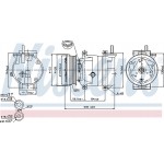 Nissens Συμπιεστής, συστ. Κλιματισμού - 89221