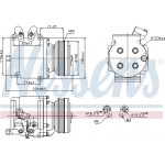 Nissens Συμπιεστής, συστ. Κλιματισμού - 89226