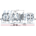 Nissens Συμπιεστής, συστ. Κλιματισμού - 89228