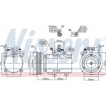 Nissens Συμπιεστής, συστ. Κλιματισμού - 89238