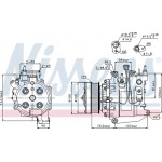 Nissens Συμπιεστής, συστ. Κλιματισμού - 89247
