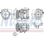 Nissens Συμπιεστής, συστ. Κλιματισμού - 89250