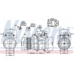 Nissens Συμπιεστής, συστ. Κλιματισμού - 89256