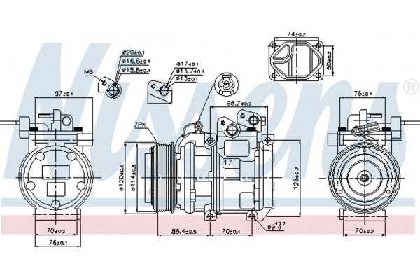 Nissens Συμπιεστής, συστ. Κλιματισμού - 89256