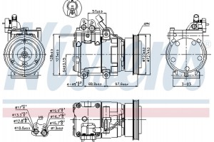 Nissens Συμπιεστής, συστ. Κλιματισμού - 89264