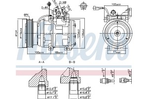 Nissens Συμπιεστής, συστ. Κλιματισμού - 89265