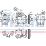 Nissens Συμπιεστής, συστ. Κλιματισμού - 89274