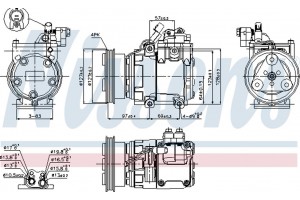 Nissens Συμπιεστής, συστ. Κλιματισμού - 89277