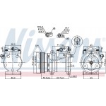 Nissens Συμπιεστής, συστ. Κλιματισμού - 89294