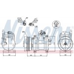 Nissens Συμπιεστής, συστ. Κλιματισμού - 89302