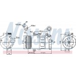 Nissens Συμπιεστής, συστ. Κλιματισμού - 89307
