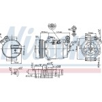 Nissens Συμπιεστής, συστ. Κλιματισμού - 89308