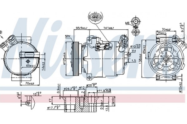 Nissens Συμπιεστής, συστ. Κλιματισμού - 89308