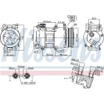 Nissens Συμπιεστής, συστ. Κλιματισμού - 89327