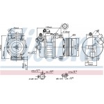 Nissens Συμπιεστής, συστ. Κλιματισμού - 89341
