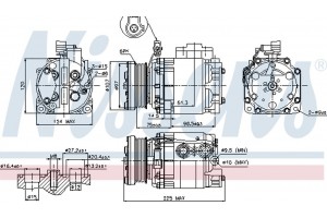 Nissens Συμπιεστής, συστ. Κλιματισμού - 89354