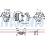 Nissens Συμπιεστής, συστ. Κλιματισμού - 89356