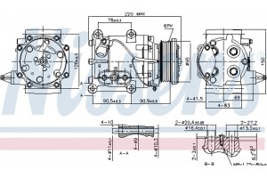 Nissens Συμπιεστής, συστ. Κλιματισμού - 89365