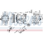 Nissens Συμπιεστής, συστ. Κλιματισμού - 89372