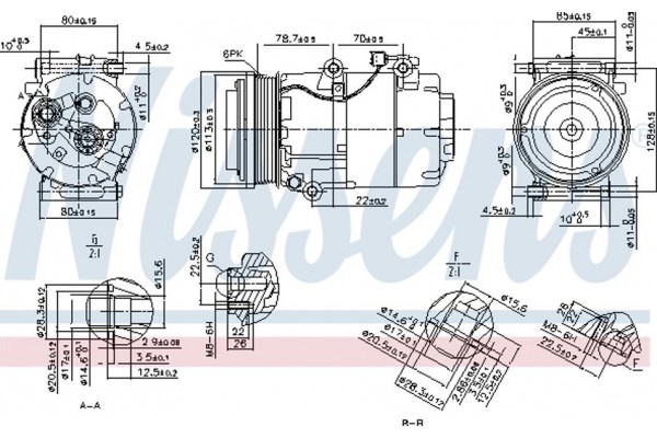 Nissens Συμπιεστής, συστ. Κλιματισμού - 89388