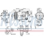 Nissens Συμπιεστής, συστ. Κλιματισμού - 89400