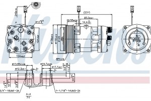 Nissens Συμπιεστής, συστ. Κλιματισμού - 89410