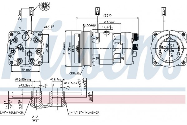 Nissens Συμπιεστής, συστ. Κλιματισμού - 89410
