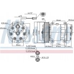 Nissens Συμπιεστής, συστ. Κλιματισμού - 89458