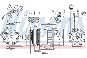 Nissens Συμπιεστής, συστ. Κλιματισμού - 89468
