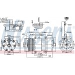 Nissens Συμπιεστής, συστ. Κλιματισμού - 89473