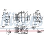 Nissens Συμπιεστής, συστ. Κλιματισμού - 89496