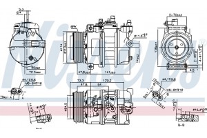 Nissens Συμπιεστής, συστ. Κλιματισμού - 89496