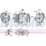 Nissens Συμπιεστής, συστ. Κλιματισμού - 89503