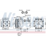 Nissens Συμπιεστής, συστ. Κλιματισμού - 89551